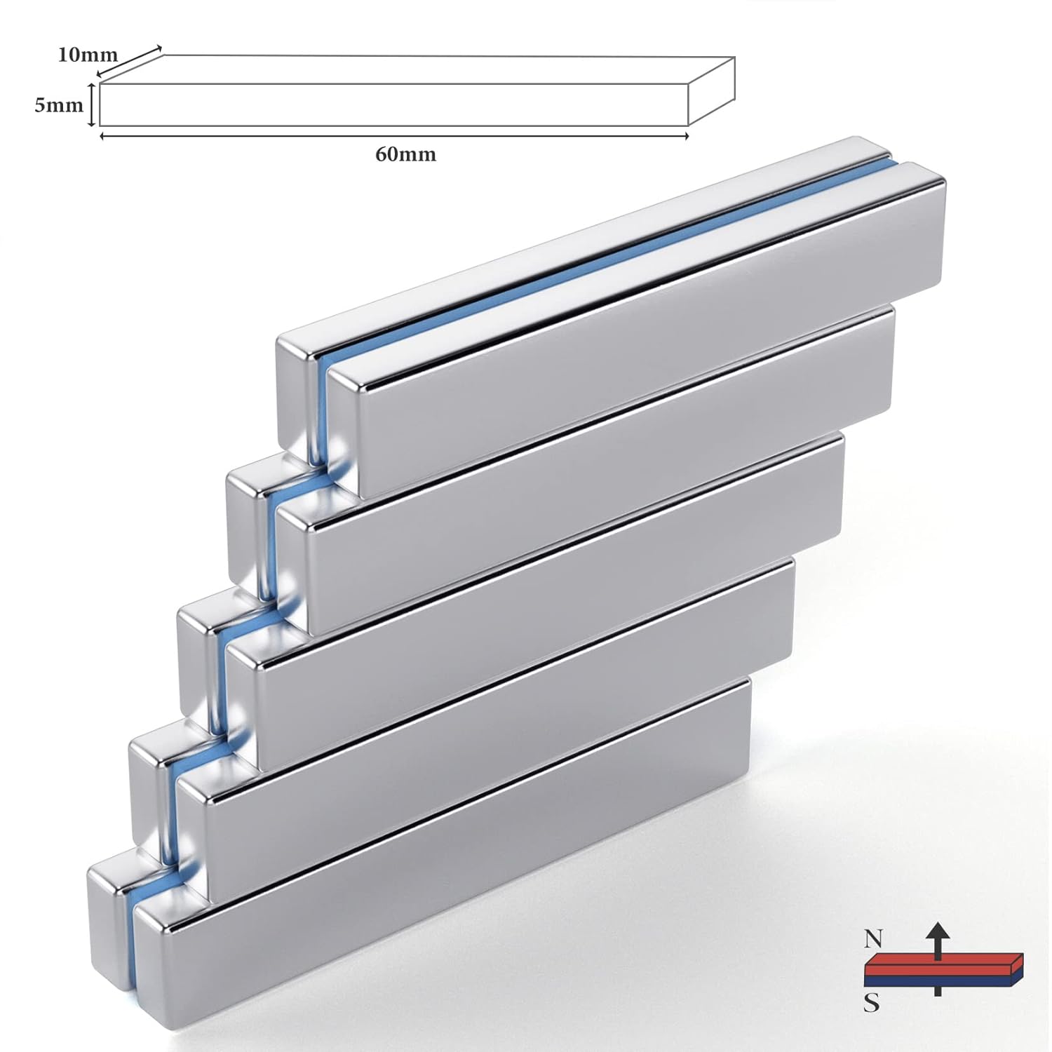 Strong Neodymium Bar Magnets